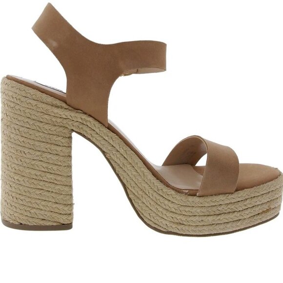 Steve Madden Janice Woven Nubuck Platform Sandals Size 11 NEW - Picture 3 of 6